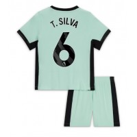 Dječji Nogometni Dres Chelsea Thiago Silva #6 Rezervni 2023-24 Kratak Rukav (+ Kratke hlače)